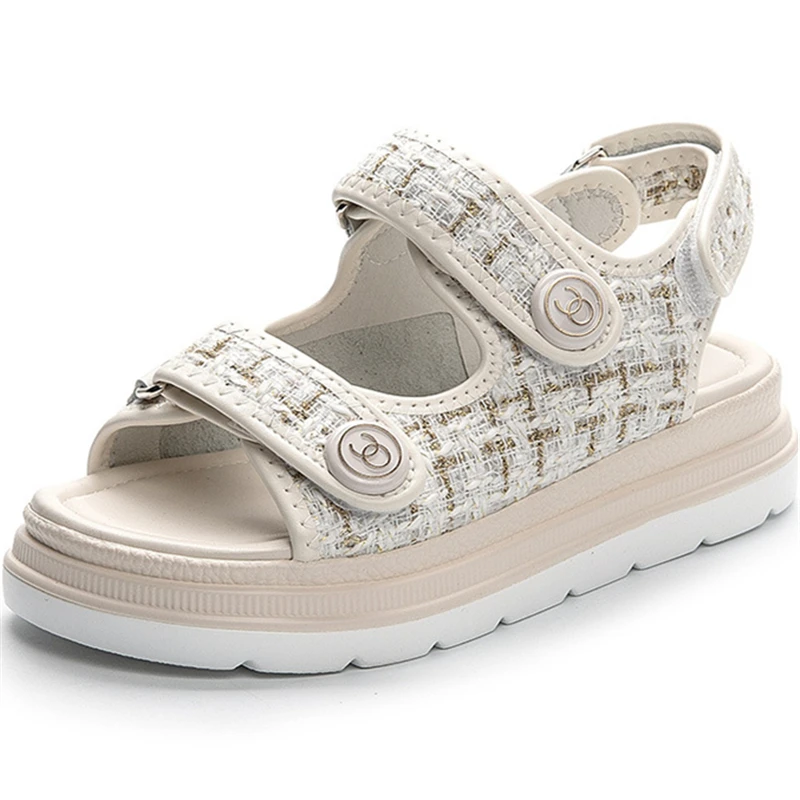 Dropshipping Custom Logo Summer Comfort 2021 New Girls Casual Fashion Platform Solid Color Soft Leather Sandals
Dropshipping Custom Logo Summer Comfort 2021 New Girls Casual Fashion Platform Solid Color Soft Leather Sandals