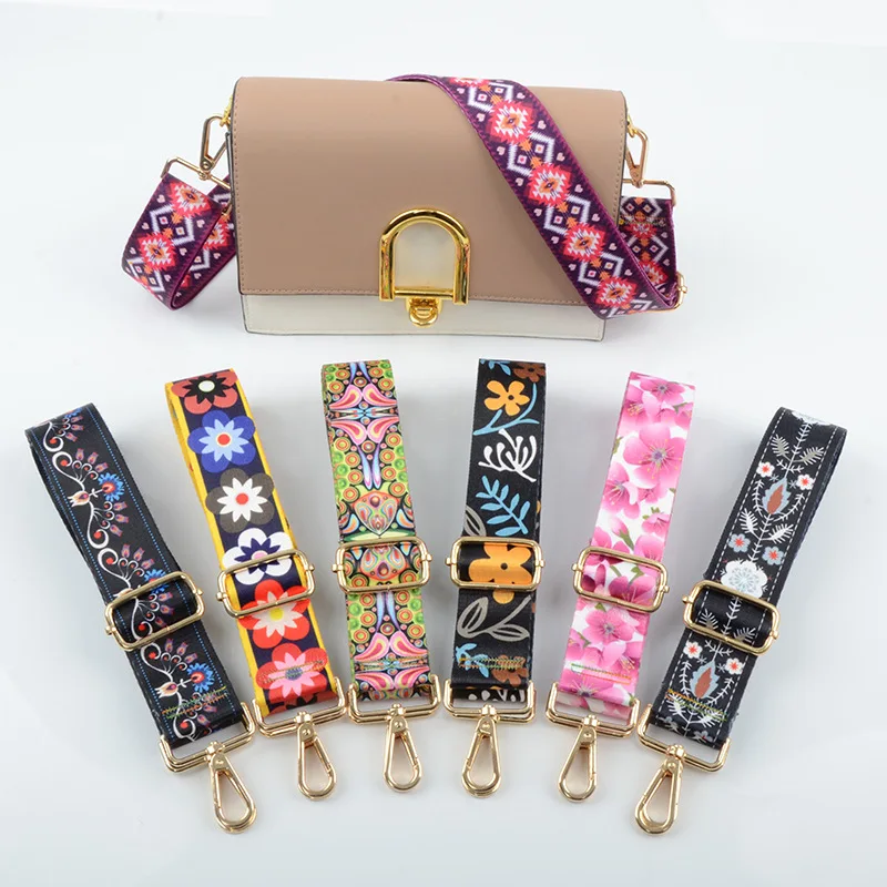 Hot Selling Adjustable Wide Bag Strap Flower Pattern Replacement Belt Webbing Cross Body Handbag Purse Shoulder Strap
Hot Selling Adjustable Wide Bag Strap Flower Pattern Replacement Belt Webbing Cross Body Handbag Purse Shoulder Strap