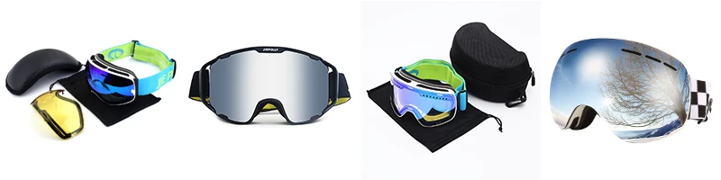 Jiepolly China Factory Best Selling protect ski goggles high density colorful ski goggles snow oem custom