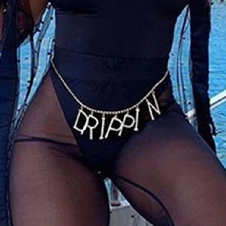 European and American ins foreign trade big diamond letter pendant waist chain DRIPPIN single chain full diamond waist jewelry, Silver,gold
European and American ins foreign trade big diamond letter pendant waist chain DRIPPIN single chain full diamond waist jewelry, Silver,gold