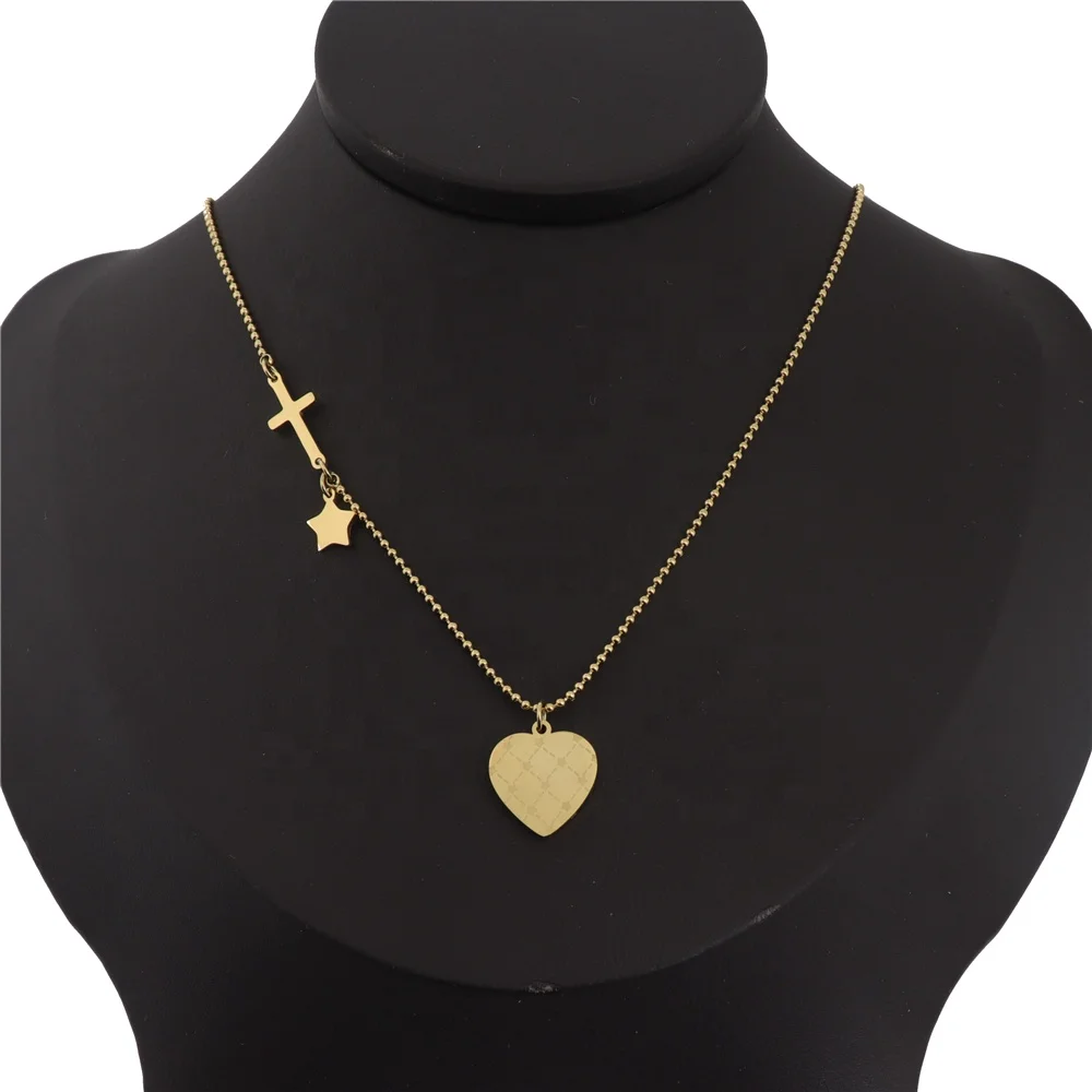 Mutil Element Shaped 18K Women Pendant Star Cross Necklaces 2021 Gold Plated Heart Necklace
Mutil Element Shaped 18K Women Pendant Star Cross Necklaces 2021 Gold Plated Heart Necklace