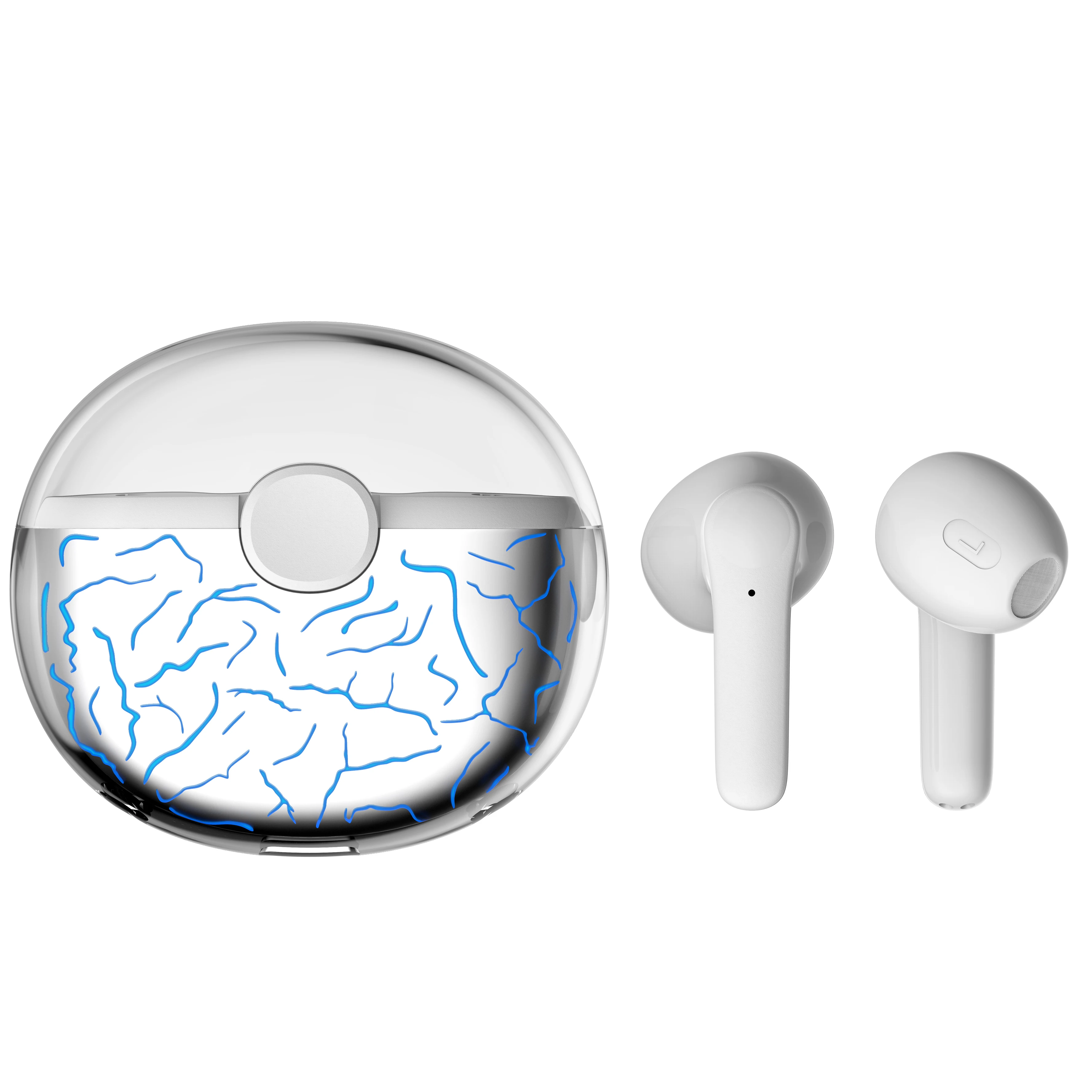 Upgraded Touch Control Stereo Sound in-Ear Headsets JS58 Transparent charging compartment Colorful Light True Wireless Earbuds
Upgraded Touch Control Stereo Sound in-Ear Headsets JS58 Transparent charging compartment Colorful Light True Wireless Earbuds