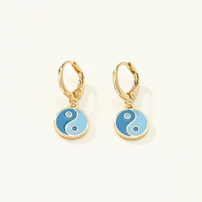Fashion Handmade Cute Small Huggie Drop Earrings Yin Yang Earrings for Women Girls, Picture shows
Fashion Handmade Cute Small Huggie Drop Earrings Yin Yang Earrings for Women Girls, Picture shows