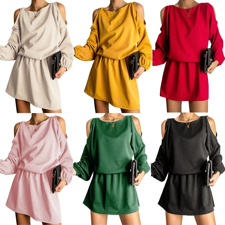 WW-0724 Pure Color Strapless Dress Hot Style In Europe And America Miniskirt Off The Shoulder Blouse Dress Long Sleeve Women, As your request
WW-0724 Pure Color Strapless Dress Hot Style In Europe And America Miniskirt Off The Shoulder Blouse Dress Long Sleeve Women, As your request