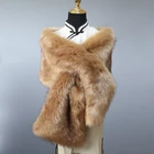 Long Scarf Winter Scarf Long Hair Faux Fur Scarf Shawl For Women's Winter Warm Wraps Neck Scarf