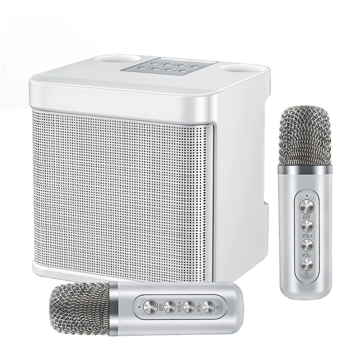 

YS-203 TWS Wireless Audio Dual Microphone Karaoke Speaker Microphone Integrated Machine Multi-Mode Switching Support TF Card