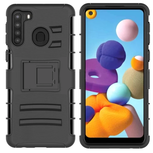 US Version Fashionable Shockproof Sliding Bushing Mobile Phone Protective Case with Stand for Samsung Galaxy A21, Black blue
US Version Fashionable Shockproof Sliding Bushing Mobile Phone Protective Case with Stand for Samsung Galaxy A21, Black blue