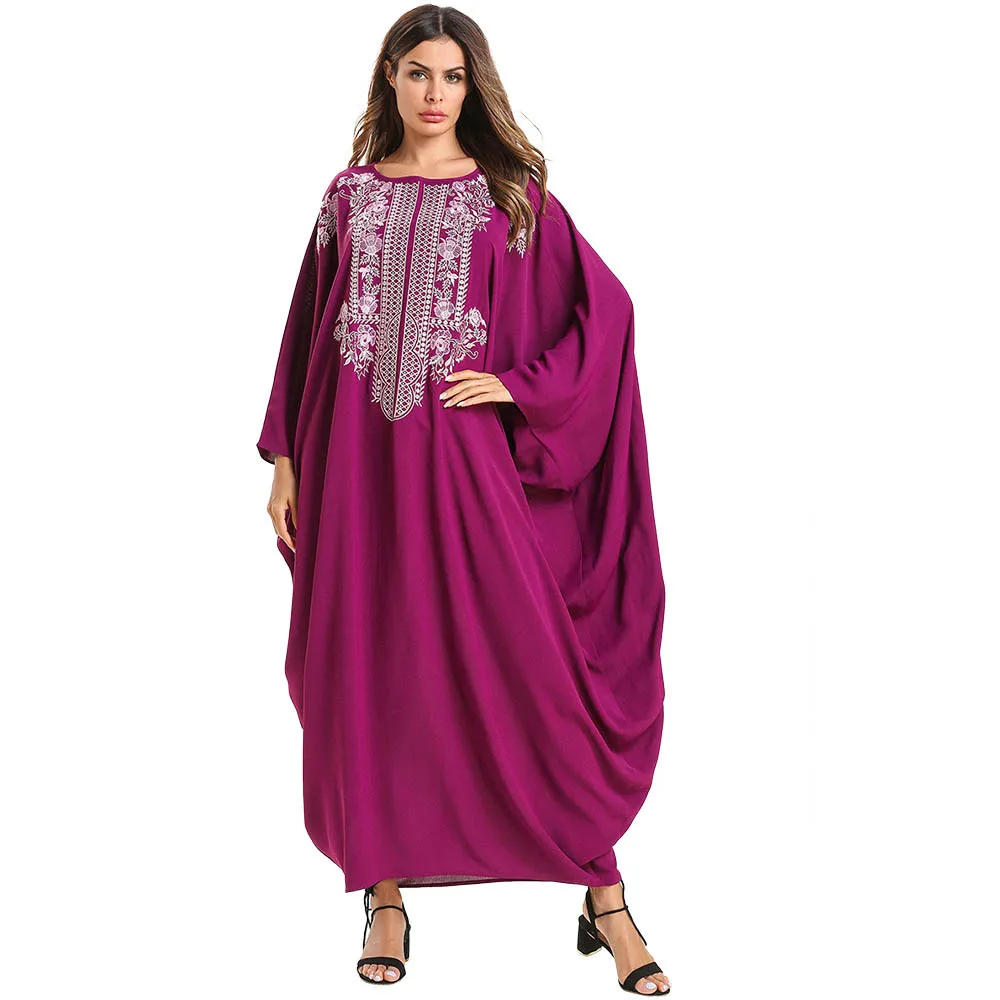 kaftan 迪拜摩洛哥 kaftan 中东穆斯林服饰阿拉伯语蝙蝠翼袖 abaya