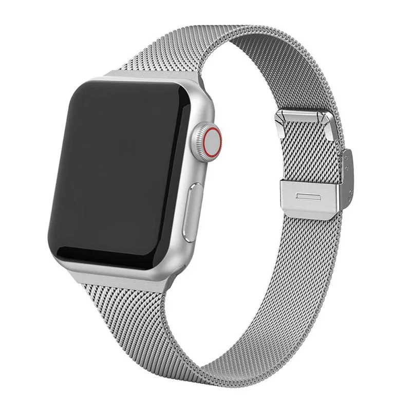 2022 Hot Sale Thin Mesh Milanese Loop Metal Watch Strap Stainless Steel Watch Band For Apple Watch Series 6 5 4 3 2 1
2022 Hot Sale Thin Mesh Milanese Loop Metal Watch Strap Stainless Steel Watch Band For Apple Watch Series 6 5 4 3 2 1