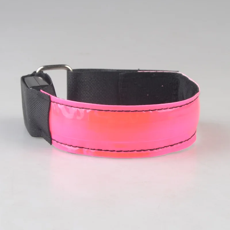 Hand Strap Wristband LED Safety Reflective Light Shine Flash Glowing Luminous Armband Arm Belt Band Wrist Support