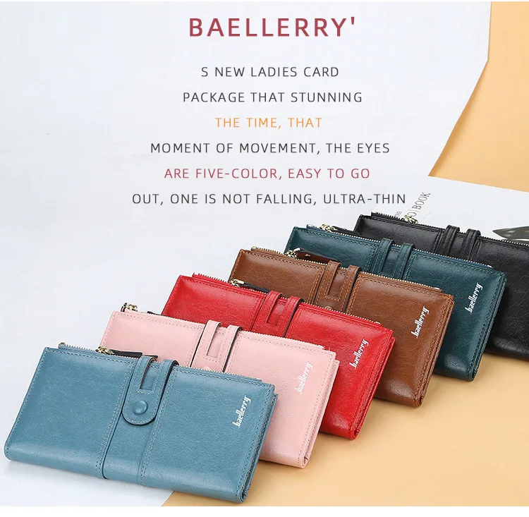 New Ladies Long Buckle Card Wallets Multifunctional Fashion Mobile Phone Bags Waterproof Zipper Coin Purse Lady Wallets, Red, black, light pink, navy blue, brown, sky blue
New Ladies Long Buckle Card Wallets Multifunctional Fashion Mobile Phone Bags Waterproof Zipper Coin Purse Lady Wallets, Red, black, light pink, navy blue, brown, sky blue