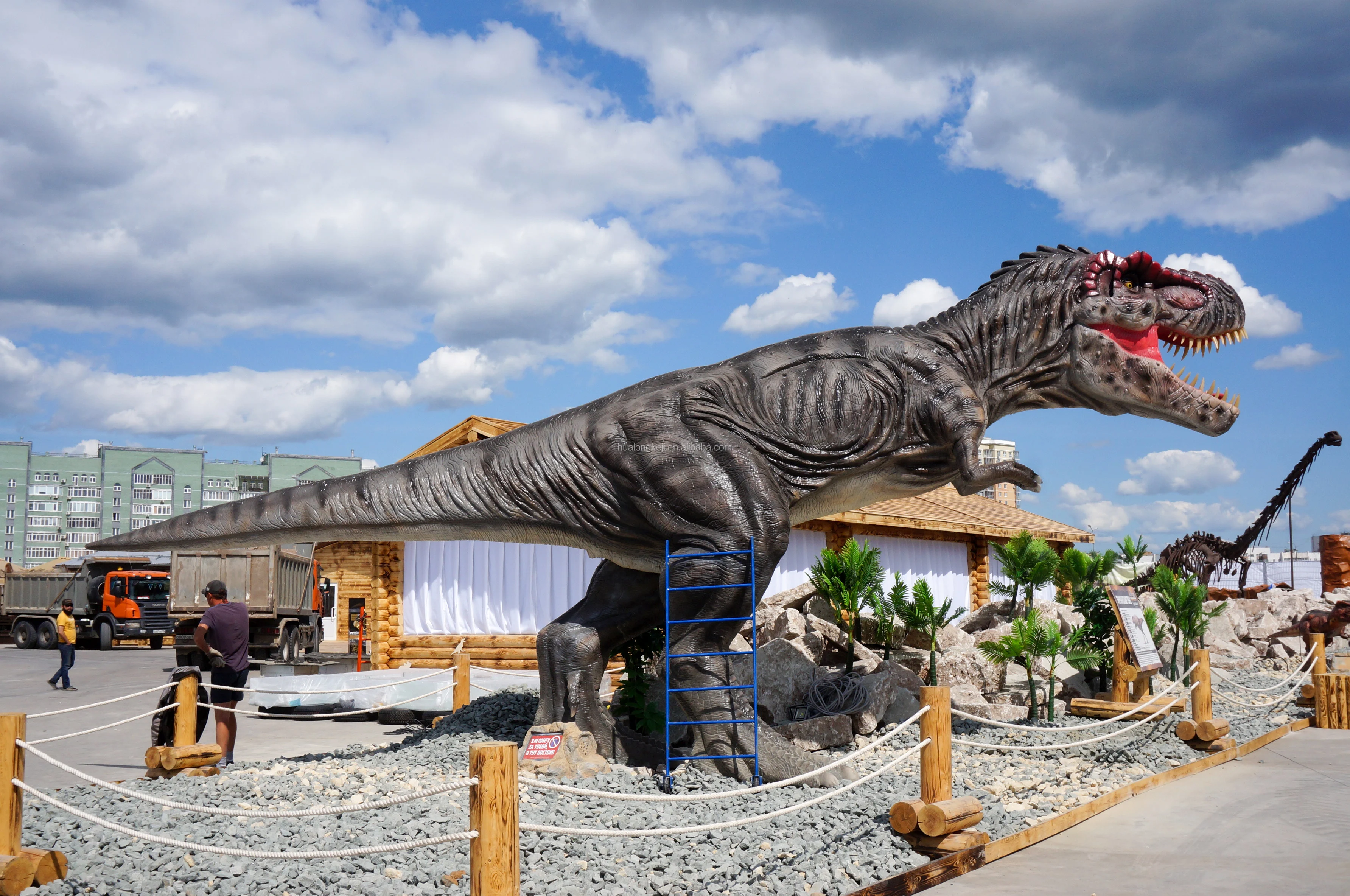 侏罗纪公园热卖真人大小动画恐龙和恐龙公园现实霸王龙恐龙模型