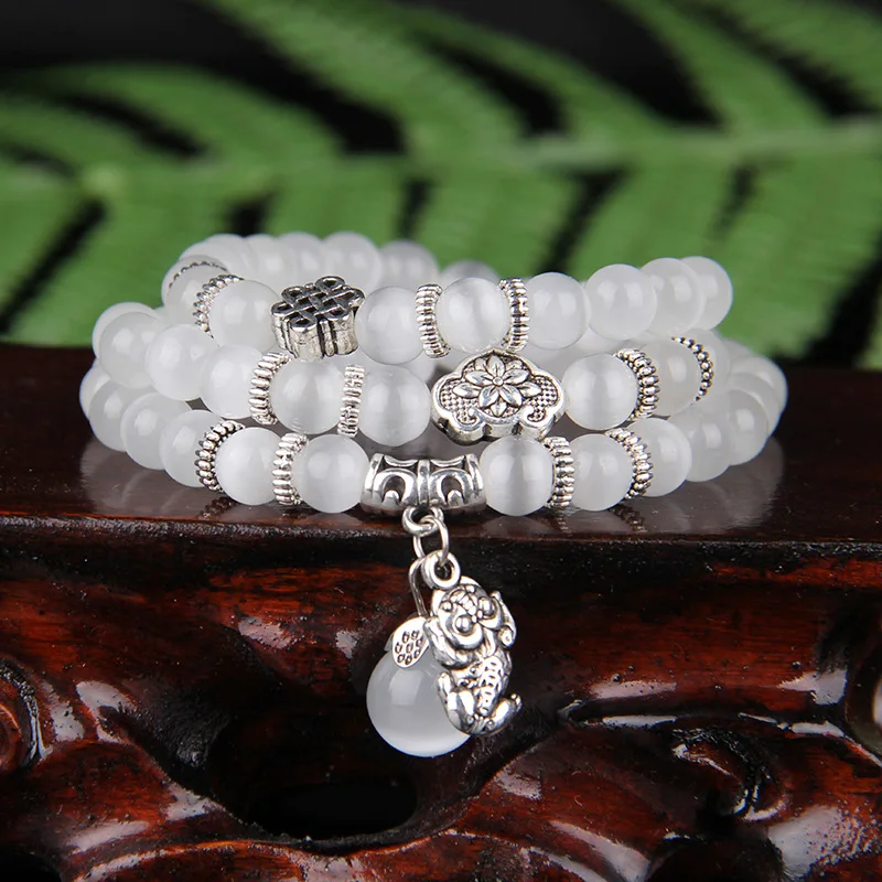 Natural Opal Bracelet White Cat Eye Crystal Beads Bangle beads animal Charm Pendant Pulsera For Women bracelet Jewelry, Picture
Natural Opal Bracelet White Cat Eye Crystal Beads Bangle beads animal Charm Pendant Pulsera For Women bracelet Jewelry, Picture