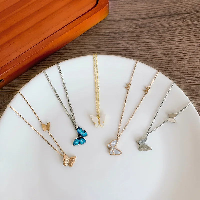 Wholesale Dropship Butterfly Necklaces Fashion Stainless Steel 18k Gold Women Necklace, As picture
Wholesale Dropship Butterfly Necklaces Fashion Stainless Steel 18k Gold Women Necklace, As picture