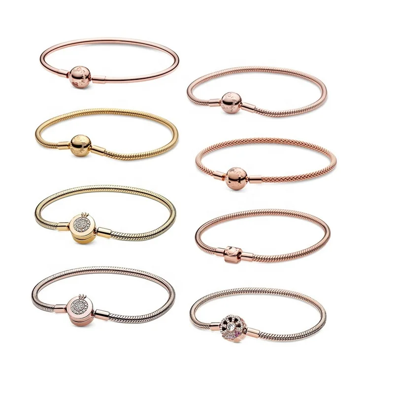 Wholesale 925 sterling silver jewelry bracelet suitable for charm beads DIY bracelet
Wholesale 925 sterling silver jewelry bracelet suitable for charm beads DIY bracelet