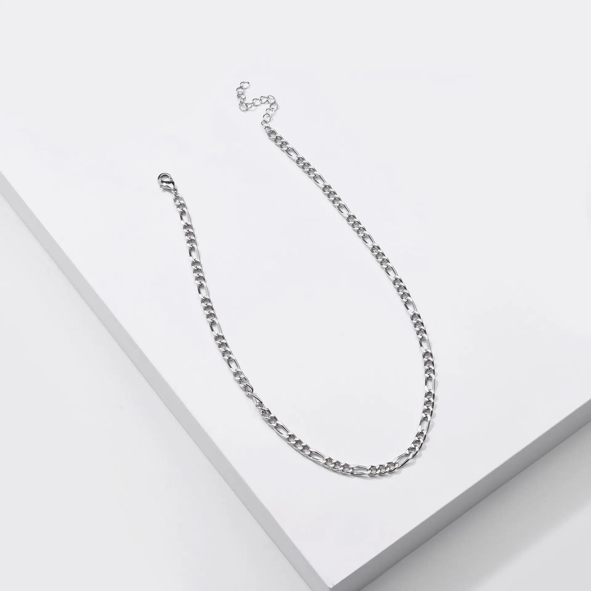 Fashion Handmade Silver Adjustable Link Chain Simple Necklace Thin Chain Choker Necklace For Ladies, Picture color
Fashion Handmade Silver Adjustable Link Chain Simple Necklace Thin Chain Choker Necklace For Ladies, Picture color