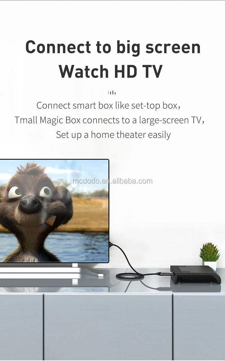 Mcdodo New 2019 Trending Product Aluminum Alloy 1.4 2.0 3840p 2160p 4K Resolution HD-MI to HD-MI Nylon Cable Ps2 Ps3 Ps4 Hdtv - ANKUX.COM