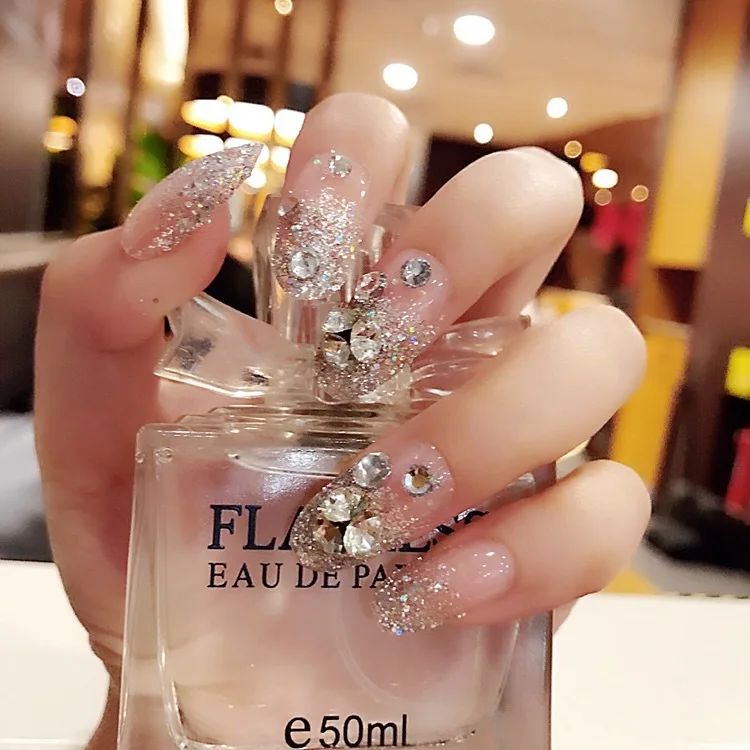 2020 instock wholesale Custom Made fashion sequined beaded press on nails women faux nails stiletto false nails, Picture show
2020 instock wholesale Custom Made fashion sequined beaded press on nails women faux nails stiletto false nails, Picture show