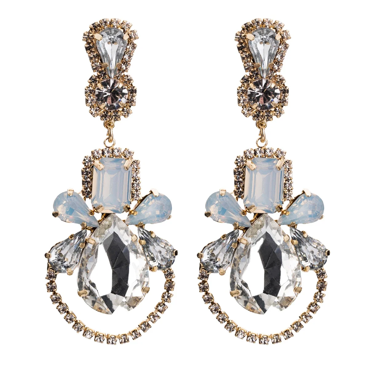 Trendy Vintage Gold Plated Geometric Earrings Unique Large Statement Crystal Shape Earrings for Women, White,black,rose red
Trendy Vintage Gold Plated Geometric Earrings Unique Large Statement Crystal Shape Earrings for Women, White,black,rose red