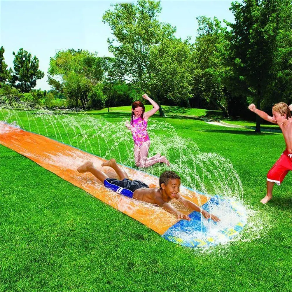 Suntour Lawn Water Slip Slide Single Rider for Garden Lawn with Built in Body Board, Customized color
Suntour Lawn Water Slip Slide Single Rider for Garden Lawn with Built in Body Board, Customized color