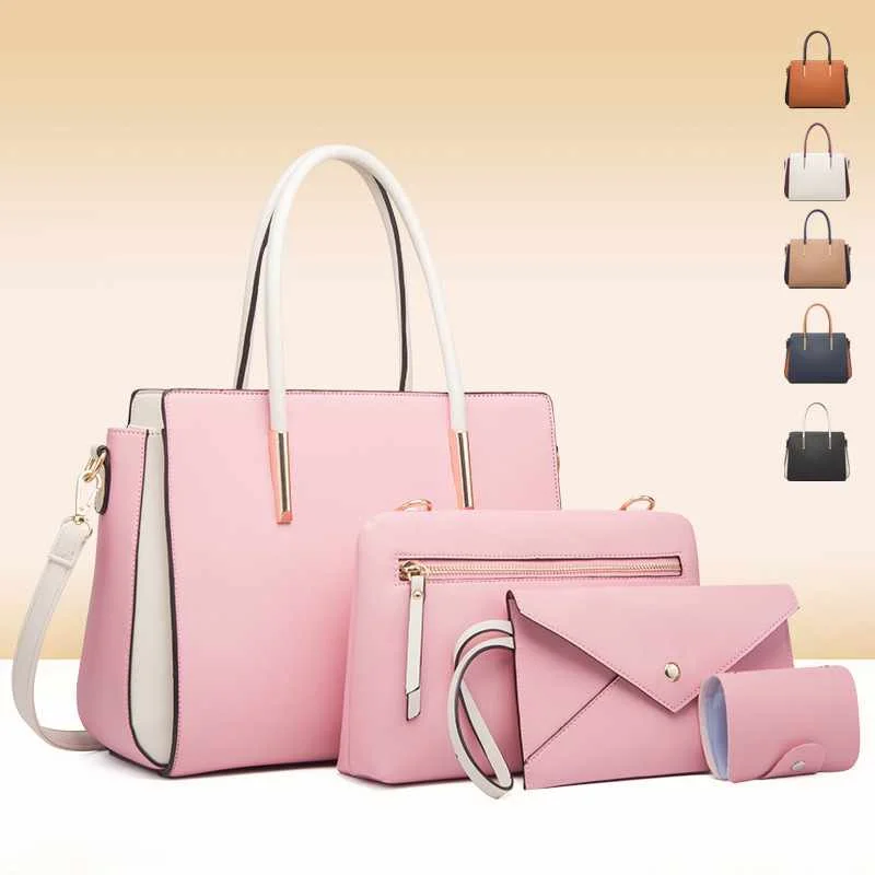 2021 new female bag fashion color matching four-piece set of mother-in-law bag fresh messenger shoulder bag handbag, Picture color
2021 new female bag fashion color matching four-piece set of mother-in-law bag fresh messenger shoulder bag handbag, Picture color