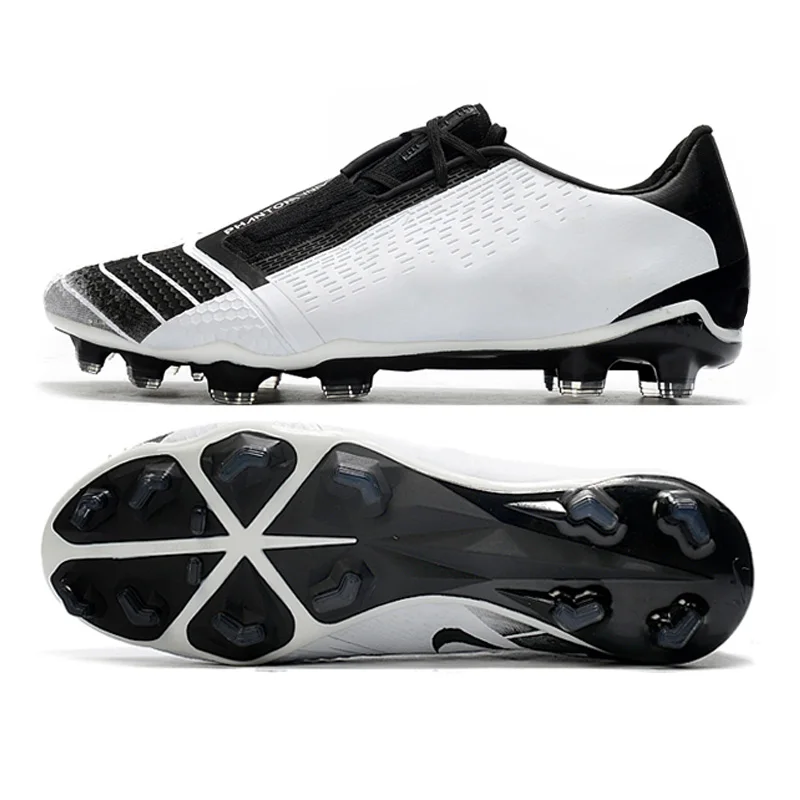 Mens new arrivals High quality Durable PU indoor football men sport football boots FG Training football shoes boys, White
Mens new arrivals High quality Durable PU indoor football men sport football boots FG Training football shoes boys, White
