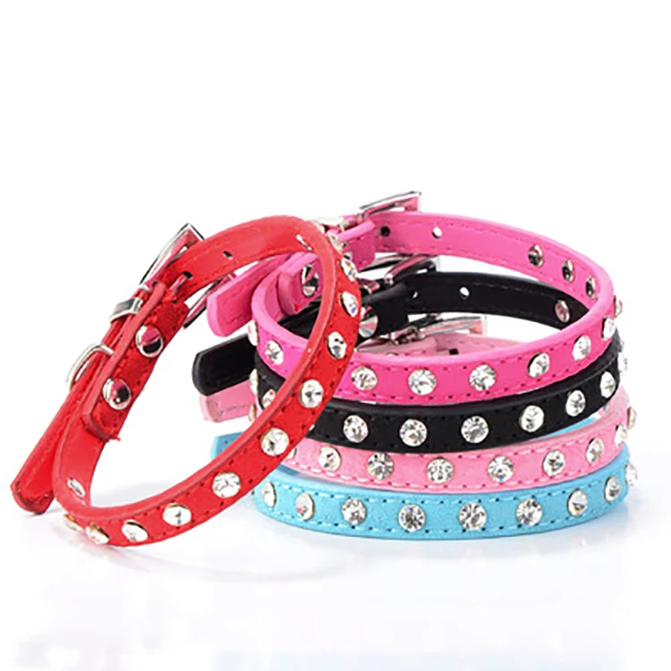 New Luxury Bling Pet Collar Genuine Leather Small Rhinestone Cat Dog Collar, Picture
New Luxury Bling Pet Collar Genuine Leather Small Rhinestone Cat Dog Collar, Picture
