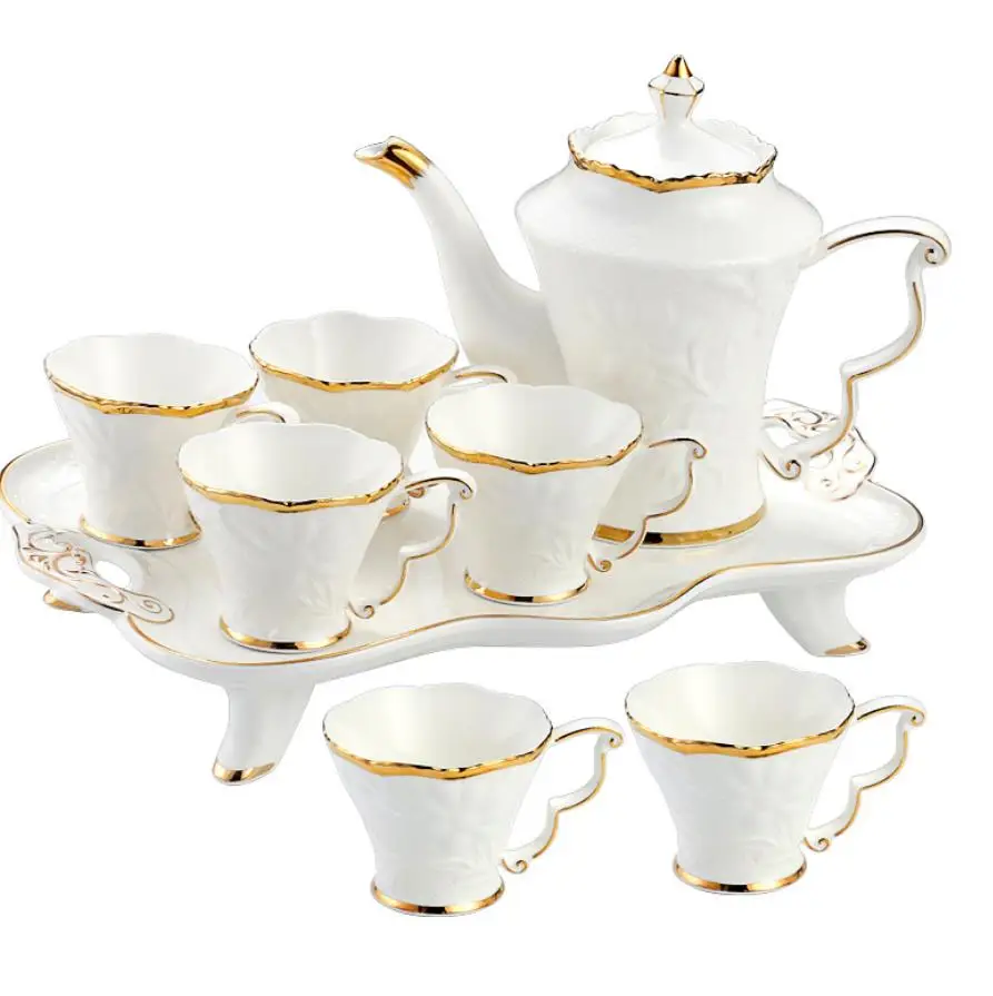 CTS-071 High Quality 8pcs Classic Ceramic Tea Set Porcelain Coffee Set With Stand, As picture show
CTS-071 High Quality 8pcs Classic Ceramic Tea Set Porcelain Coffee Set With Stand, As picture show