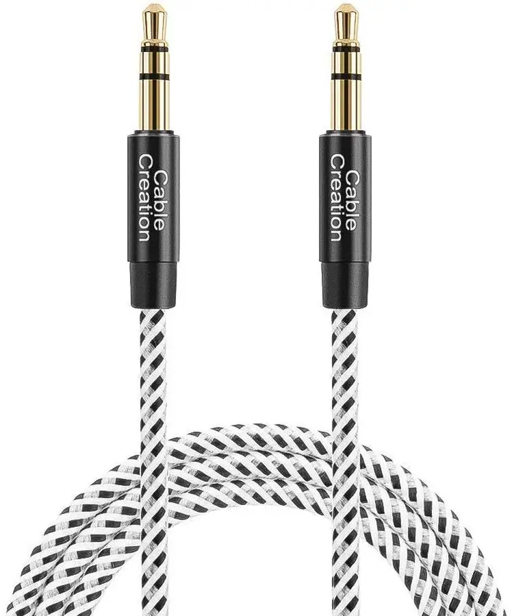 CableCreation 3.5mm Male to Male Stereo Aux Cord 24K Gold-Plated Nylon Braided Audio Cable for Headphone Phone
CableCreation 3.5mm Male to Male Stereo Aux Cord 24K Gold-Plated Nylon Braided Audio Cable for Headphone Phone