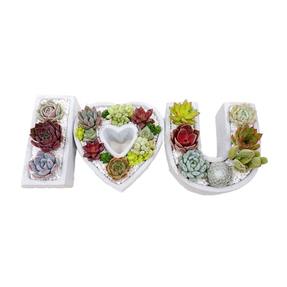 I Love You Series Succulent Plant Pot Mould DIY Handmade Cement Creative Cartoon Shaped Flower Pot Set Silicone Mold Craft, As shown
I Love You Series Succulent Plant Pot Mould DIY Handmade Cement Creative Cartoon Shaped Flower Pot Set Silicone Mold Craft, As shown