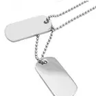 Custom Logo Polished Folk Art Type Stainless Steel Metal Dog Tag For Souvenir