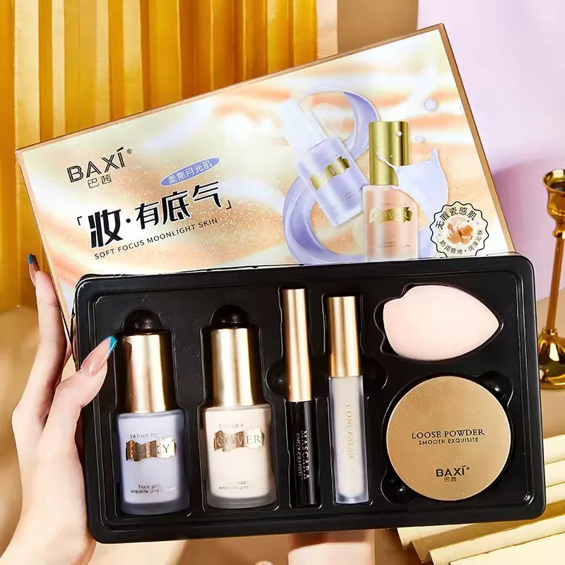 Six sets New design glass bottle natural comfort moisturizing moisturizing liquid foundation
Six sets New design glass bottle natural comfort moisturizing moisturizing liquid foundation