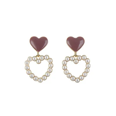 2021 Hot Sale Temperament Sweet Pearl Earrings Hollow Heart Earrings for Women Girls, Picture shows
2021 Hot Sale Temperament Sweet Pearl Earrings Hollow Heart Earrings for Women Girls, Picture shows