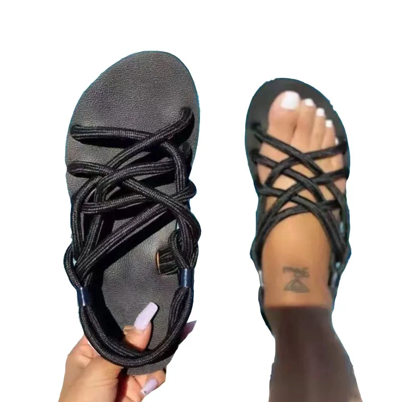 New Arrival Women Adjustable Hallow Out Handmade Hemp Rope Sandals, As picture show, customized
New Arrival Women Adjustable Hallow Out Handmade Hemp Rope Sandals, As picture show, customized