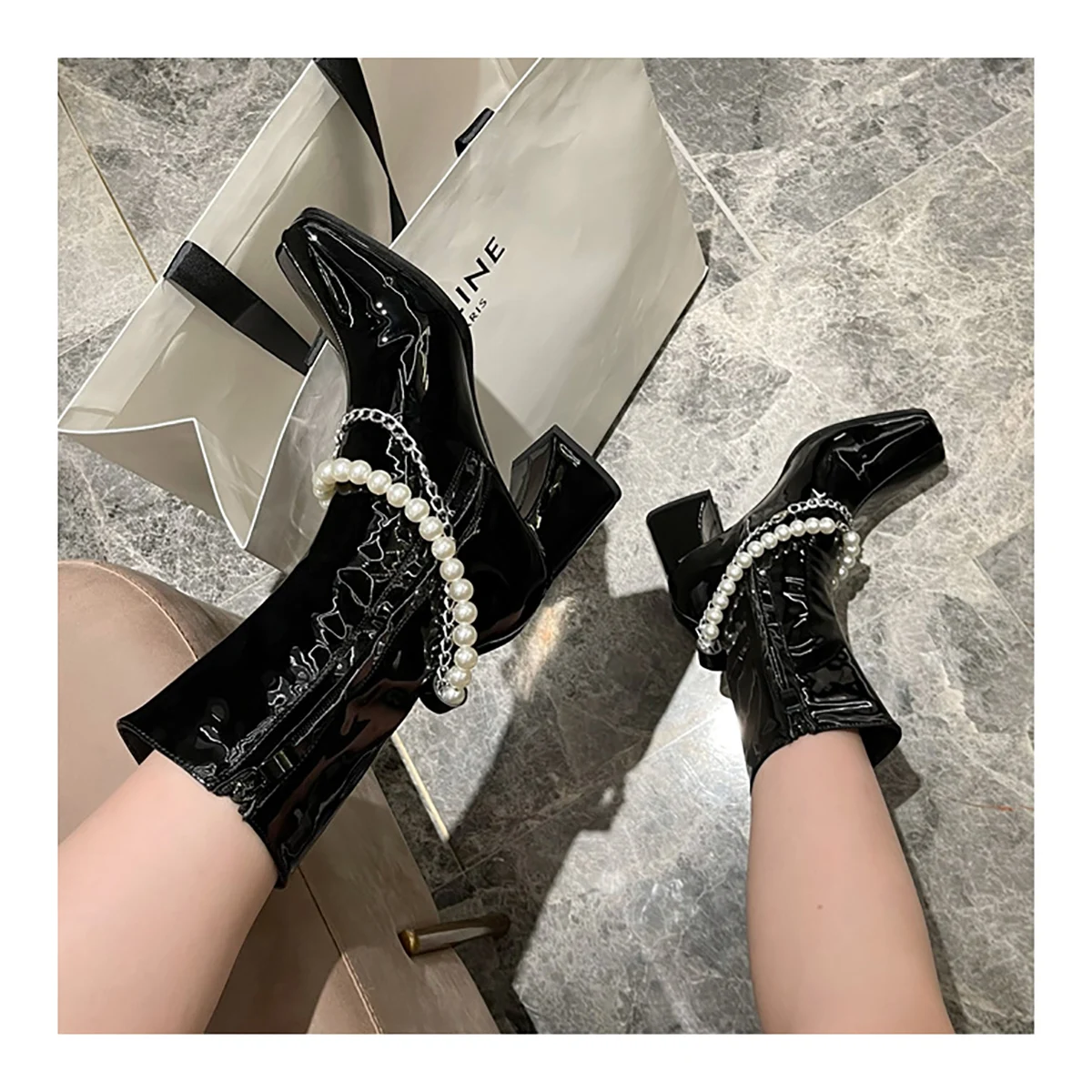 Women Boots Side Zipper Laser Muffin Sole Ankle Leather Boots For Ladies Sexy Hot Color High Stretch 7 Cm Heel Ankle Boots
Women Boots Side Zipper Laser Muffin Sole Ankle Leather Boots For Ladies Sexy Hot Color High Stretch 7 Cm Heel Ankle Boots