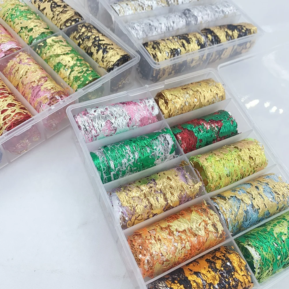 10 Rolls Mesh Nail Art Decorations Adhesive Silk Stickers DIY Nail Decals 3D Net Line Tape Foil, 10 colors
10 Rolls Mesh Nail Art Decorations Adhesive Silk Stickers DIY Nail Decals 3D Net Line Tape Foil, 10 colors