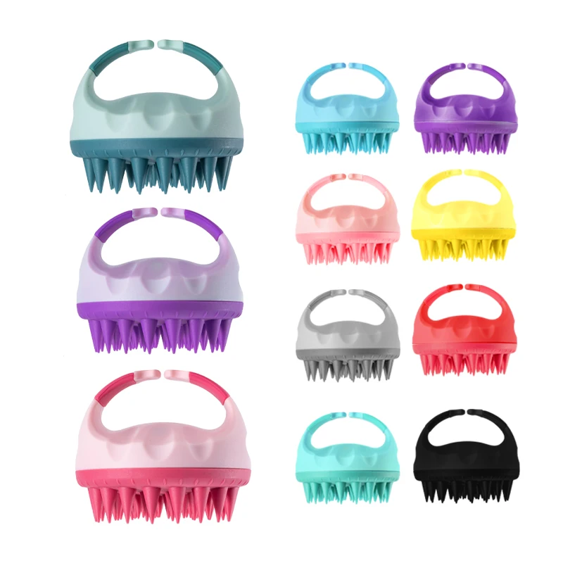 Wholesale custom Private label logo baby silicone shampoo massager hair massager brush
Wholesale custom Private label logo baby silicone shampoo massager hair massager brush