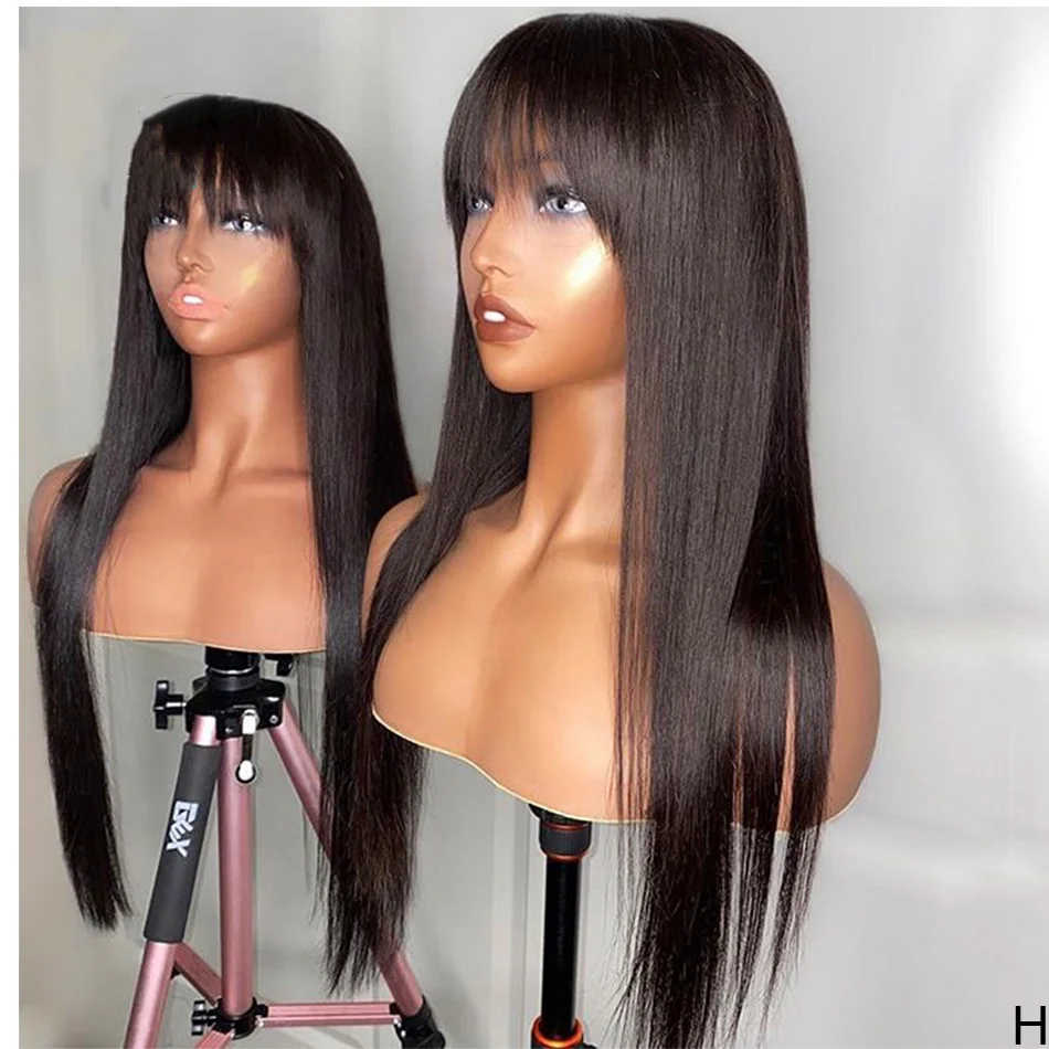 150% Straight Human Hair Wigs With Bangs Full Machine Made Wig with scalp top Remy Brazilian Hair Wig With Bangs
150% Straight Human Hair Wigs With Bangs Full Machine Made Wig with scalp top Remy Brazilian Hair Wig With Bangs