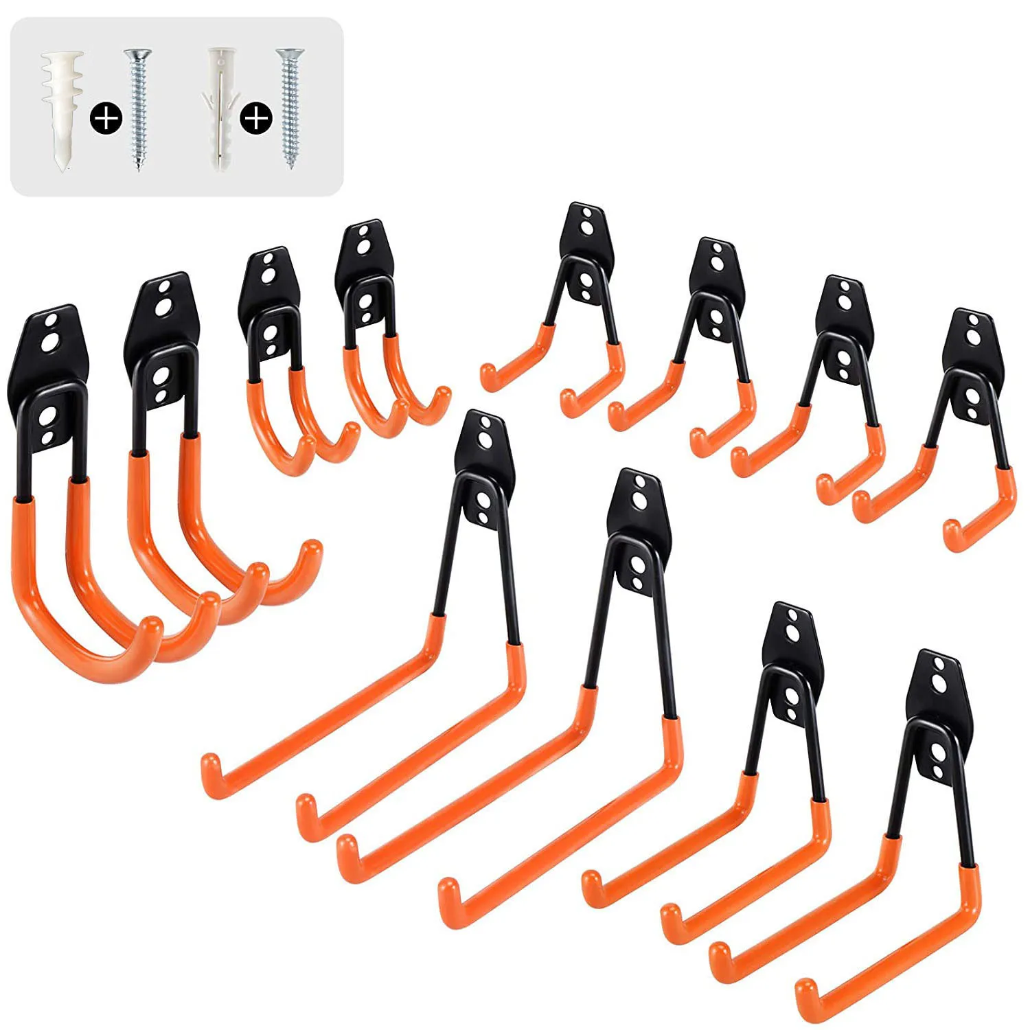 Heavy Duty Metal Hook Garage Organizer Wall Mount Bicycle Hanger Hooks Wall Mount Anti-slip Storage Hook For Garden Tool Storage, As picture showed/ customized color
Heavy Duty Metal Hook Garage Organizer Wall Mount Bicycle Hanger Hooks Wall Mount Anti-slip Storage Hook For Garden Tool Storage, As picture showed/ customized color
