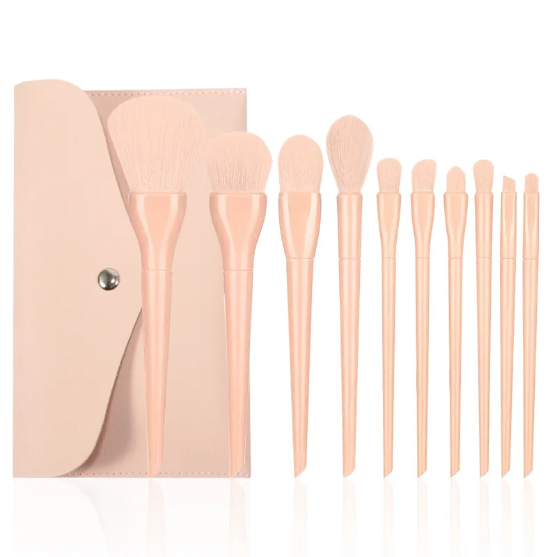 10pcs cute candy makeup brush set with PU bag with synthetic hair brushes set plastic handle set, Show as picture or can customized
10pcs cute candy makeup brush set with PU bag with synthetic hair brushes set plastic handle set, Show as picture or can customized
