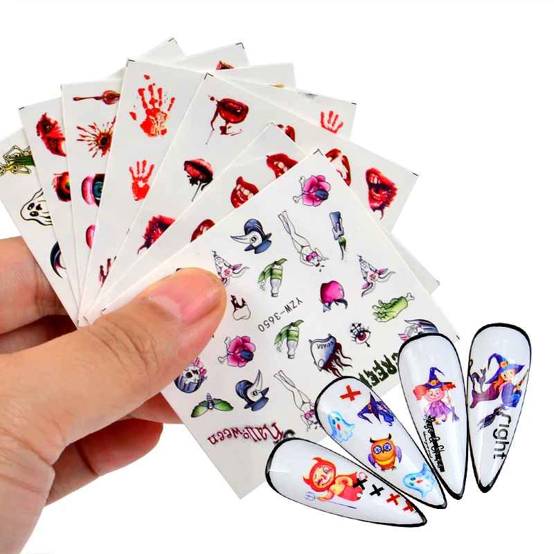 YZW3586-3681 new arrival Wholesale Christmas Halloween Nail Sticker Nail Art Water Transfer Decals DIY
YZW3586-3681 new arrival Wholesale Christmas Halloween Nail Sticker Nail Art Water Transfer Decals DIY