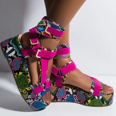 Summer 2021 Trendy Colorful Women Sandals Flats Platform Lady Shoes Large Size Women Sandals
Summer 2021 Trendy Colorful Women Sandals Flats Platform Lady Shoes Large Size Women Sandals
