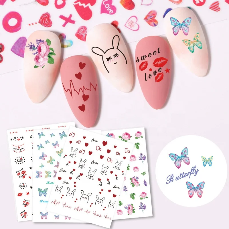60*60mm Hot sale different design Love nail Stickers Chinese factory designer nail sticker
60*60mm Hot sale different design Love nail Stickers Chinese factory designer nail sticker