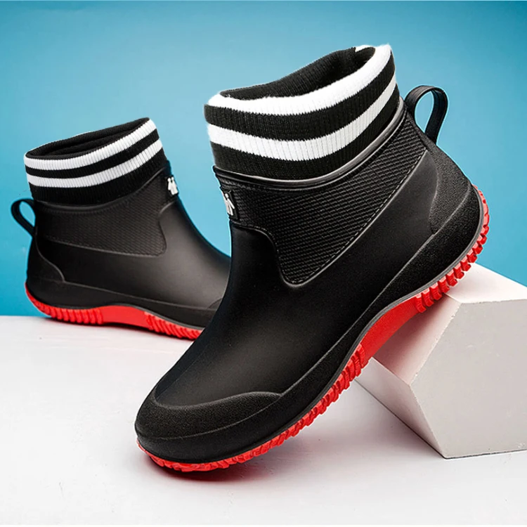Autumn Winter Plush Warm Men's Short Tube Wear-resistant Rubber Shoes Light Outdoor Waterproof Rain Shoes, Customized
Autumn Winter Plush Warm Men's Short Tube Wear-resistant Rubber Shoes Light Outdoor Waterproof Rain Shoes, Customized