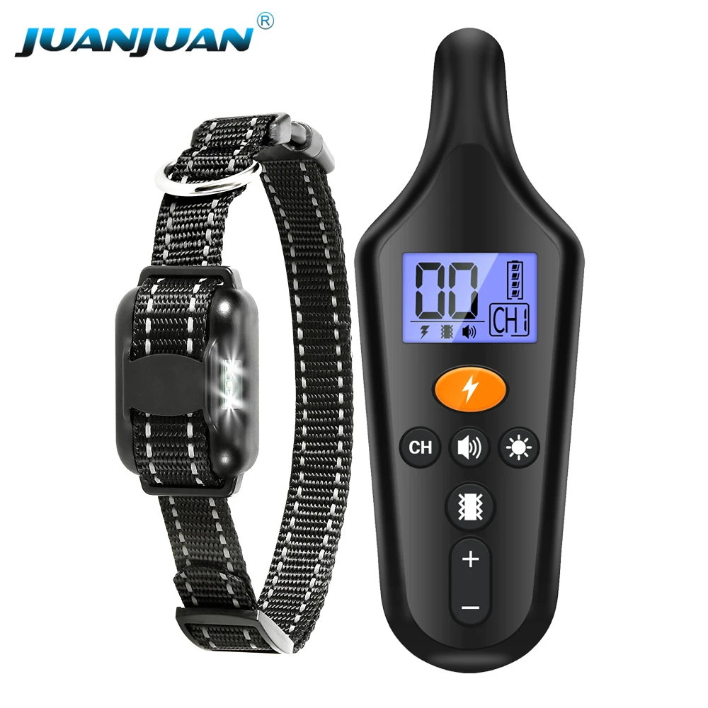 LCD Display Remote Control Waterproof Rechargeable Pet Anti Bark Control Collar 800m Electric Dog Training Collar
LCD Display Remote Control Waterproof Rechargeable Pet Anti Bark Control Collar 800m Electric Dog Training Collar