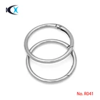 50mm Fashion metal opened round spring ring