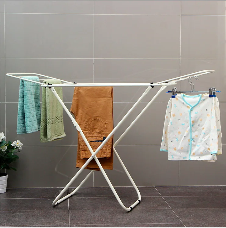 X-type iron drying rack hanging high-quality foldable roller shutter laundry drying cloth rack
X-type iron drying rack hanging high-quality foldable roller shutter laundry drying cloth rack