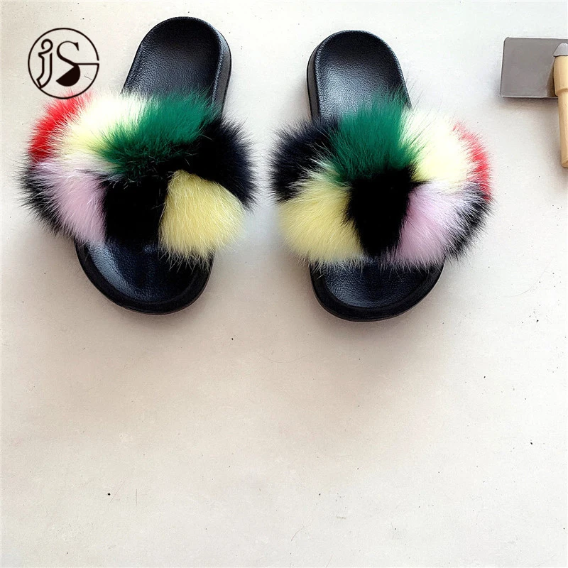 2021 Color matching fox fur slippers Women fox fur slippers Real fox fur ladies slides Indoor slippers Fashion slides, Picture
2021 Color matching fox fur slippers Women fox fur slippers Real fox fur ladies slides Indoor slippers Fashion slides, Picture