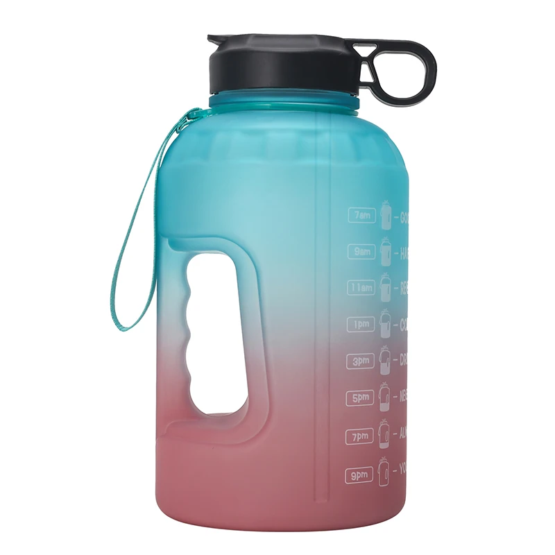 2021 hot amazon 2.2L half gallon sport water bottle Gradient color Large Capacity motivational Water Bottle Plastic customized, Customized color
2021 hot amazon 2.2L half gallon sport water bottle Gradient color Large Capacity motivational Water Bottle Plastic customized, Customized color