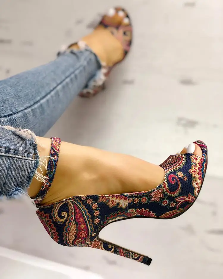 

Sexy Ladies Increased Stiletto Super Peep Toe shoes Women High Heels Pumps Sandals Fashion Summer shoes woman
